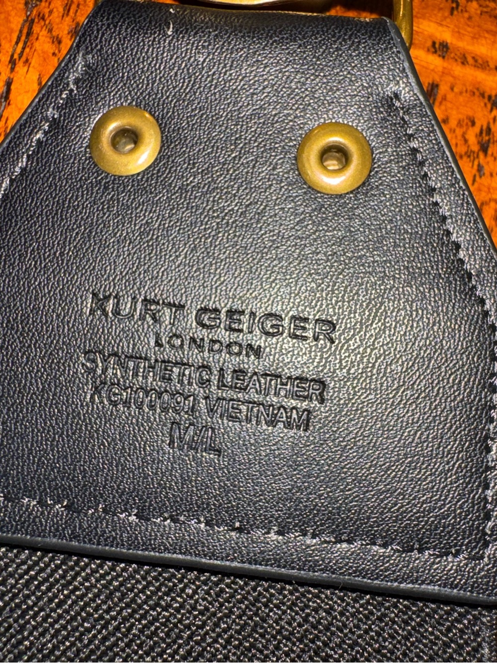NWOT Kurt Geiger London Signature Eagle Head Elastic Stretch Belt - Picture 5 of 6